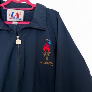 Vintage 1996 Atlanta Olympics navy blue windbreaker size XL